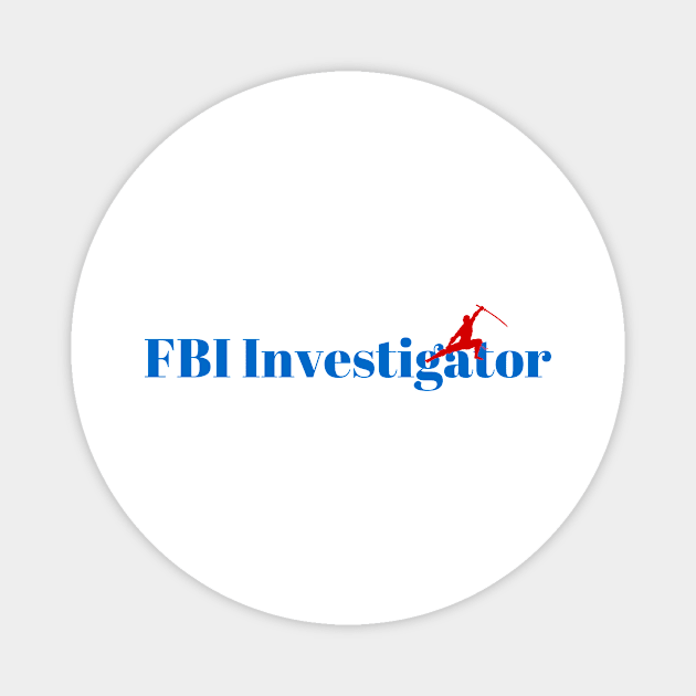 The FBI Investigator Ninja Magnet by ArtDesignDE